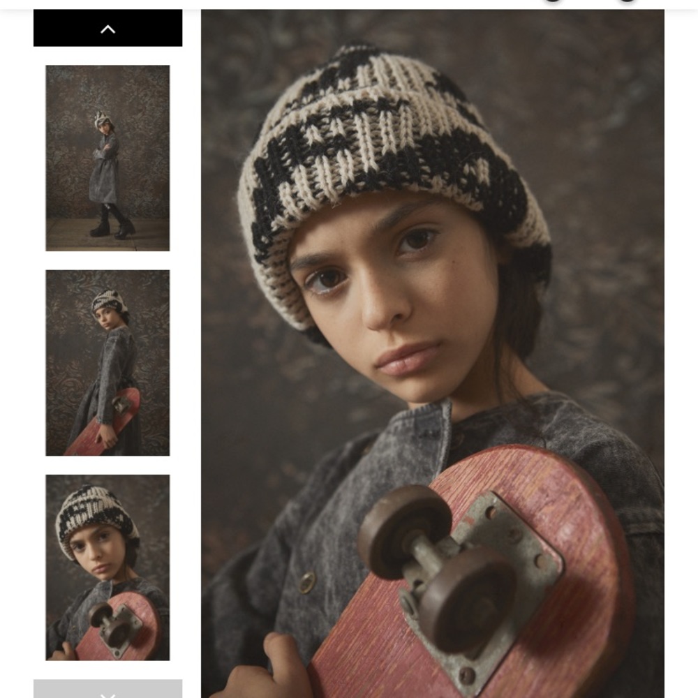 Wool knit winter beanie
